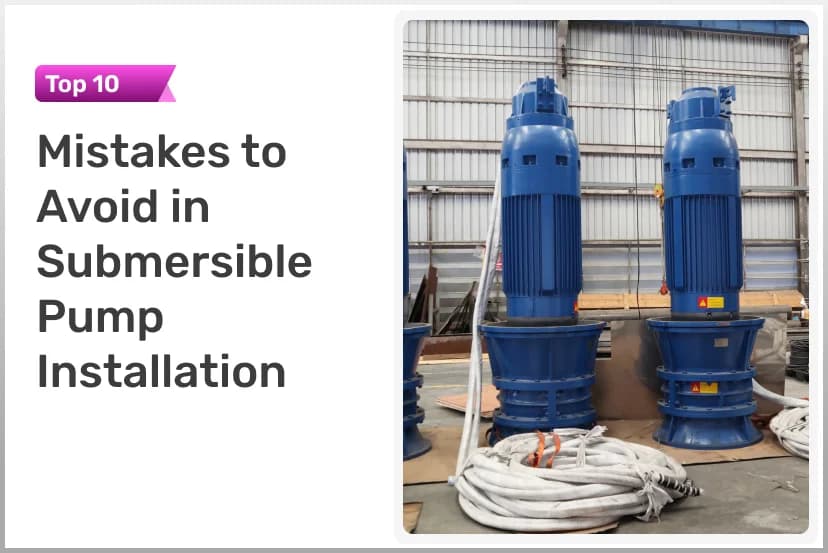 Top 10 Mistakes to Avoid in Submersible Pump Installation
