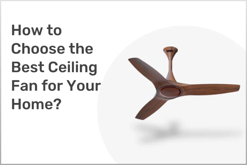How to Choose the Best Ceiling Fan for Your Home