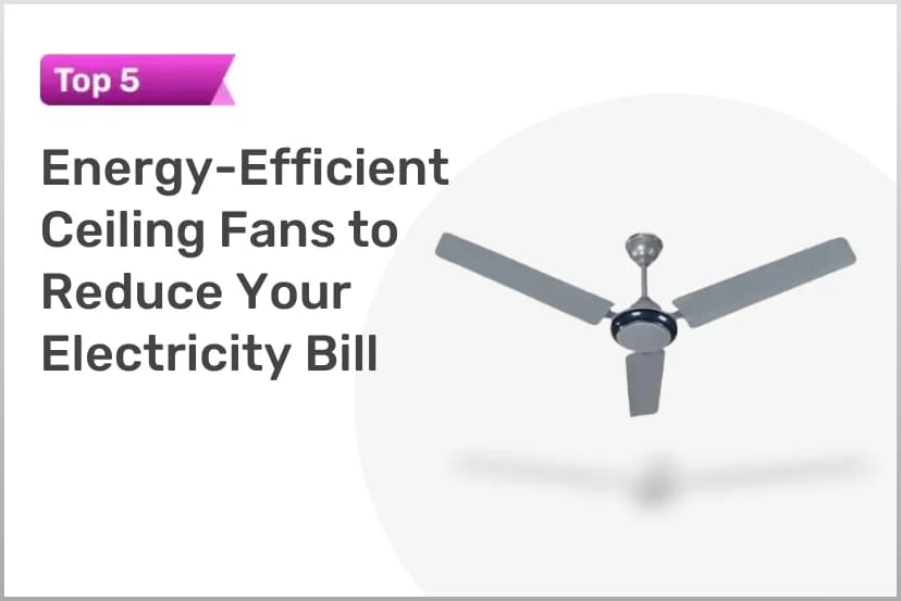 Top 5 Energy-Efficient Ceiling Fans to Reduce Your Electricity Bill