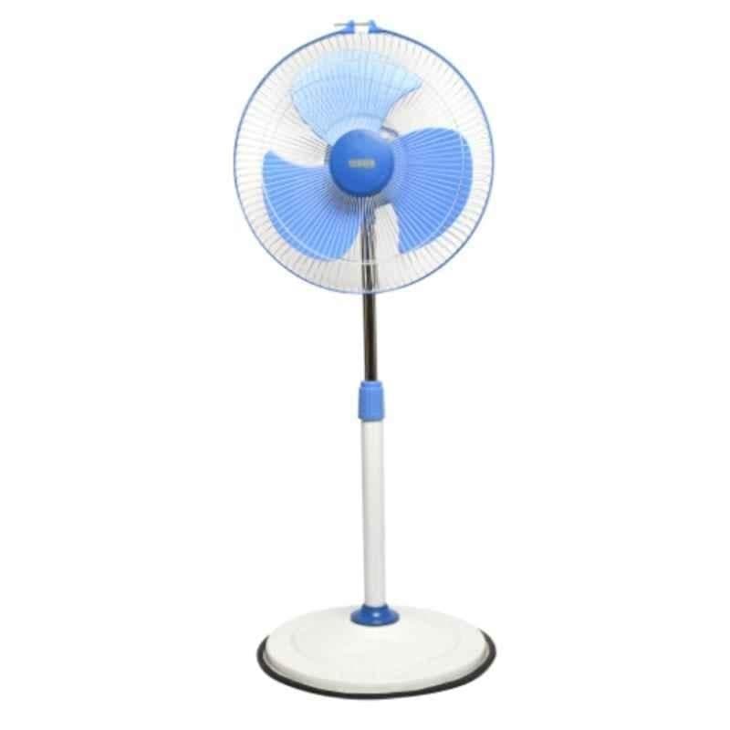 Sameer Joy Farrata 50W 2300rpm Blue & White Pedestal Fan, Sweep: 400 mm