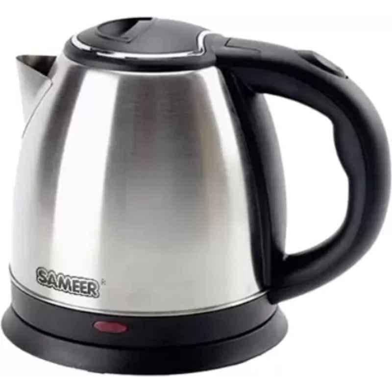 Sameer 1.5L 1000W Metal Grey Stainless Steel Electric Kettle