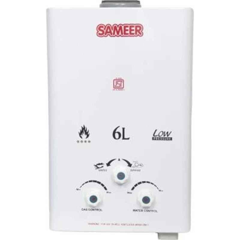 Sameer Geyser 6 Litre Creamish White Gas Geyser