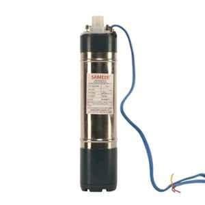 Sameer I-Flo 1HP 8 Stage Oil Filled Submersible Pump with Control Panel with 1 Year Warranty, Total Head: 150 ft