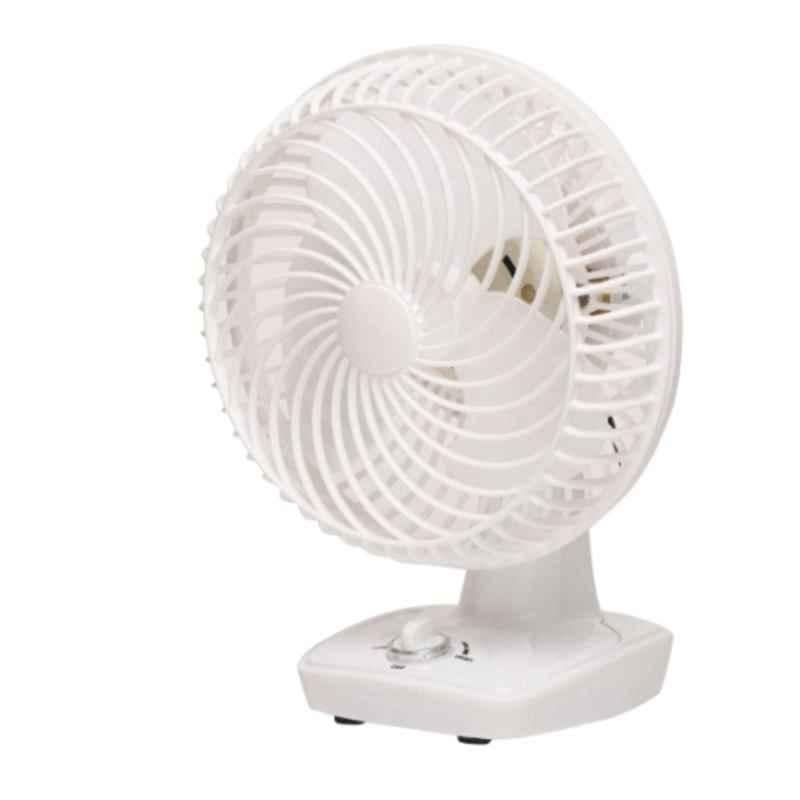 Sameer Air Jet High Speed White Anti Dust 3 Blade Wall cum Table Fan, Sweep: 250 mm