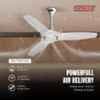 Sameer SereneAir White Noiseless Aerodynamic Silent Operation 3 Blade Ceiling Fan, Sweep: 1200 mm image 6