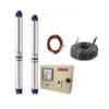 Sameer I-Flo 1.5HP Oil Filled Submersible Pump with Control Panel, 30m Safety Wire & 30m Submersible Cable Set image 1