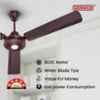 Sameer Auster 30W Brown BLDC Energy Saving High Speed Ceiling Fan with Remote, Sweep: 1200 mm image 5