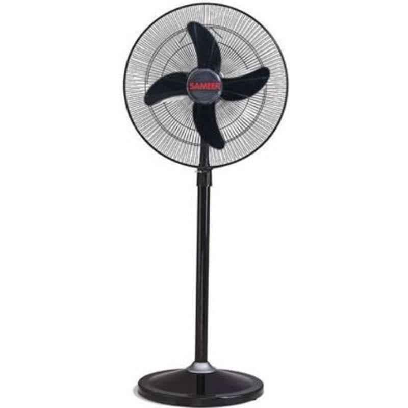 Sameer MKIII Farrata 30W 4 Blade Black Pedestal Fan, Sweep: 400 mm (Pack of 2)