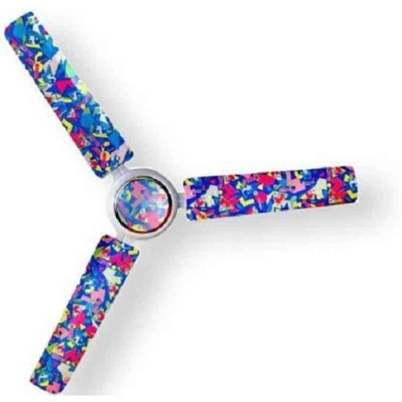 Sameer Toonza Premium Design Print 50W Multicolour Ceiling Fan, Sweep: 1200 mm