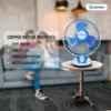 Sameer RF001 15W Blue Rechargeable Table Fan, Sweep: 300 mm image 3
