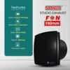 Sameer Studio 6 inch Black Exhaust Fan, Sweep: 150 mm image 2