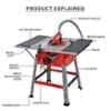 Sameer 1800W 254mm Professional Table Saw, ZB-254 1A image 2