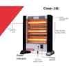 Sameer Cozy Tower 1200W Triple Rod Heavy Duty Quartz Room Heater with 3 Heat Settings image 3