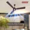 Sameer Auster 30W Brown BLDC Energy Saving High Speed Ceiling Fan with Remote, Sweep: 1200 mm image 3