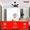 Sameer Gati 600mm 4 Blade Brown Ceiling Fan image 2