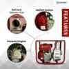 Sameer 6.5HP 3x3 inch Heavy Duty Petrol Operated Centrifugal Water Pump image 2
