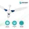 Sameer 50W Floweret Dual Tone White Anti Dust 3 Blade Ceiling Fan image 3