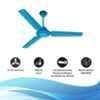 Sameer Fusion DLX 70W 350rpm Silver & Blue Ceiling Fan, Sweep: 1200 mm image 3