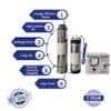 Sameer I-Flo 1HP 10 Stage Oil Filled Submersible Pump with Control Panel & 1 Year Warranty, Total Head: 180 ft image 7