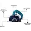 Sameer 4 inch 13000rpm 1350W Blue Iron Blade Stone Cutting Machine image 2