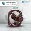 Sameer 50W Brown High Speed Exhaust Fan, Sweep: 230 mm image 4