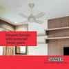 Sameer Gati 40W 4 Blade White Ceiling Fan, Sweep: 600 mm image 4