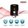Sameer Sicuro Glassline 15L 2000W Metal Black Storage Water Geyser image 6