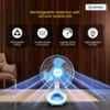 Sameer RF002 15W Blue Rechargeable Table Fan with LED & Mobile USB, Sweep: 300 mm image 2