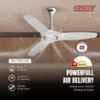 Sameer SereneAir White Noiseless Aerodynamic Silent Operation 3 Blade Ceiling Fan, Sweep: 1200 mm image 2