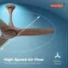 Sameer SereneAir 50W Brown Noiseless Aerodynamic Silent Operation 3 Blade Ceiling Fan, Sweep: 1200 mm image 4